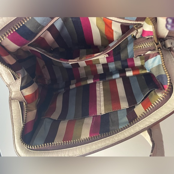 COACH Vintage Legacy Thompson Parchment Satchel Pebbled Leather - Picture 8 of 11